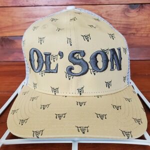 Ol Son Hat Cap Snap Back Men Trucker Mesh‎ Dale Brisby Embroidered Rodeo